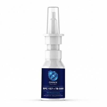 BPC-157 + TB-500 Blend Liquid Spray 60mg 30ml by Omnix Peptides — research-grade spray