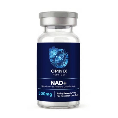 NAD+ Vial 100mg by Omnix Peptides — research-grade vial